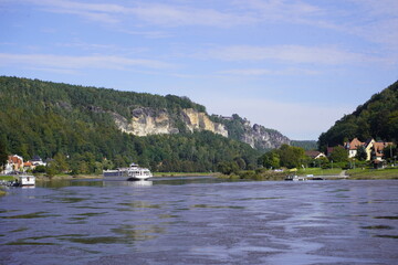 Beautiful landscape, Saxon Switzerland, Germany.