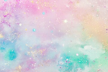 Pastel galaxy texture with soft clouds and glowing stars