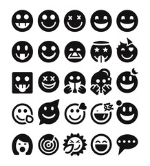 Social reaction emoji set
