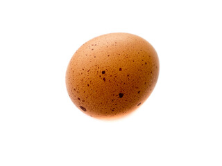 Сhicken egg on a white background.