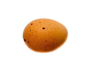 Сhicken egg on a white background.