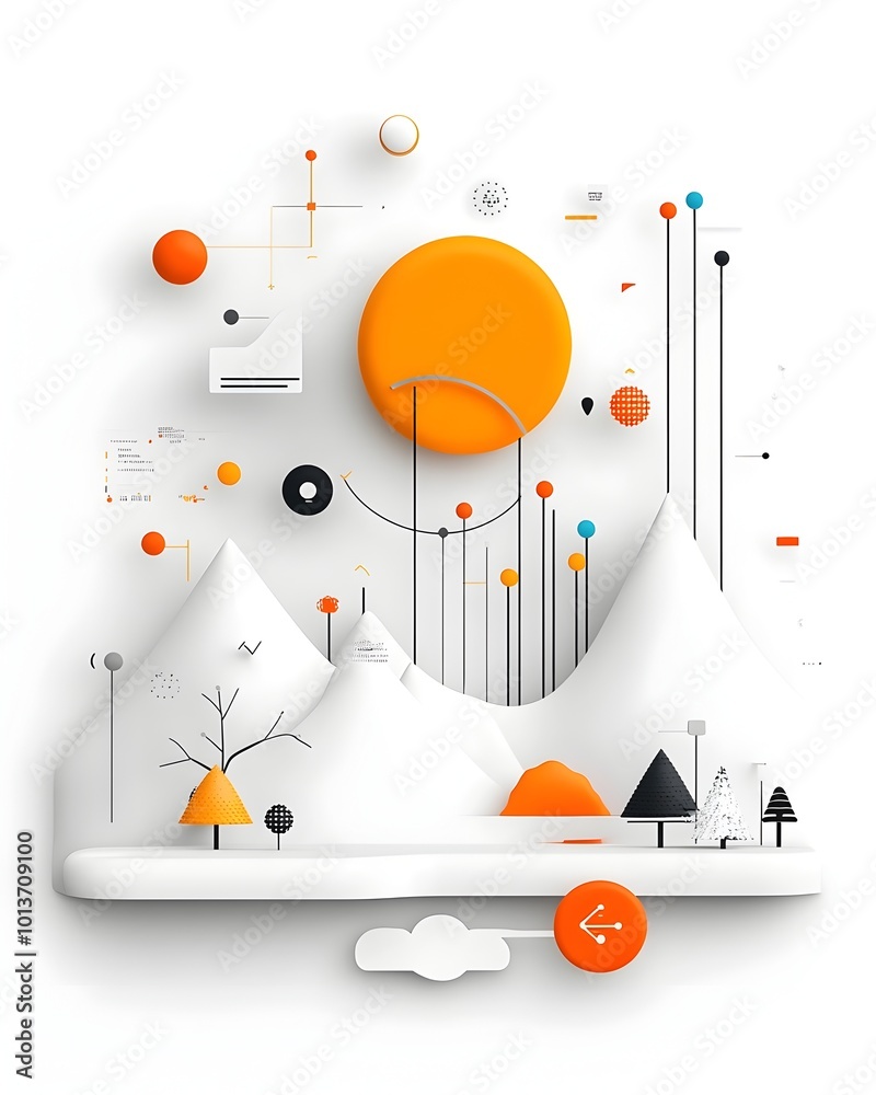 Poster minimalist digital design featuring a clean elegant layout with subtle textures a restrained color s