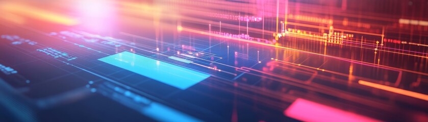 Modern Project Management: Detailed Gantt Chart on Large Tablet Screen with Task Notes Hyper Realistic Photo