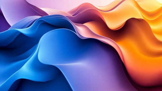Colorful abstract wave pattern with gradient