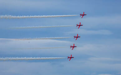 airplanes in the sky