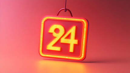 3D Isolated Price Tag with Glowing Percentage Icon for Cyber Monday Sales � Minimalist Retail Promotion Design on White Background