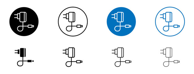 Electric Charger Icon for Charging Devices and Batteries