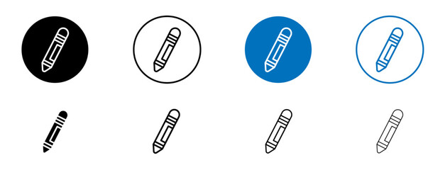 Crayon drawing tool icon in vector format