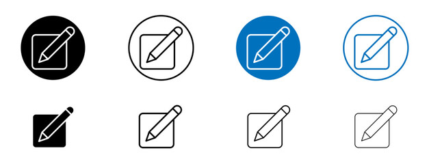 Edit button icon in vector format