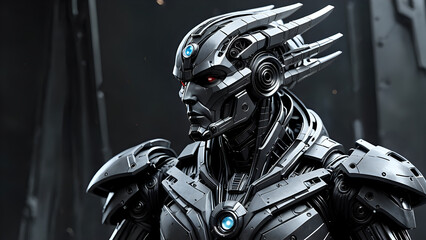 Fototapeta premium Abstraktion Die Kraft des grauen Metalls 16х9. Hintergrund für das Design 2.