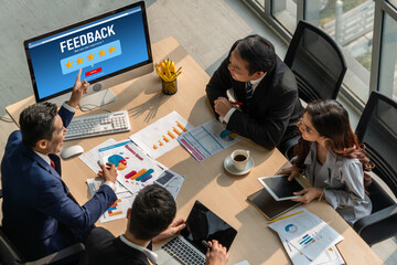 Customer feedback and review analysis by modish computer software for corporate business