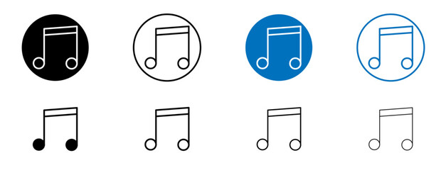 Music icon in vector format