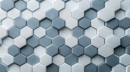 Naklejka premium Minimalist abstract background with overlapping grey and white geometric shapes forming a clean, modern design.