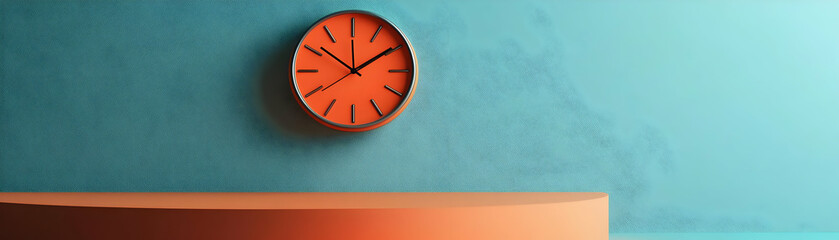 Floating Sale Clock & Cyber Monday Calendar Podium with Ample Copy Space - Modern Design for Urgent Sales Promotions | Photo Stock Concept