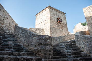 Fototapeta premium Pirot fortress in Pirot city. No people.