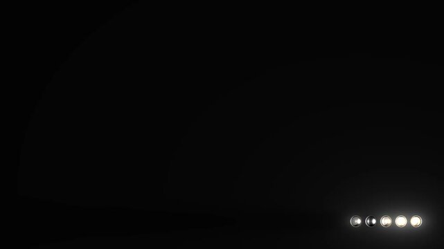 Laden-Animation, helles LED-Lauflicht