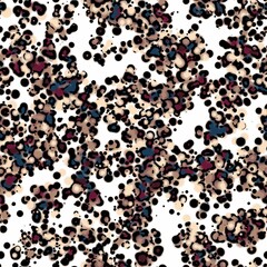 Abstract grunge background with dark grey blue, wine berry, light taupe and peach yellow brush strokes. Hand drawn texture. Modern graphic design. Seamless repeat pattern