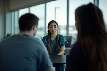 Fototapeta premium Healthcare Consultation in Modern Setting