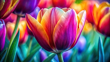 Elegant Tulip Line Art Illustration for Minimalist Floral Design and Botanical Decor Inspiration