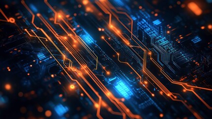 Obraz premium Abstract Digital Circuitry