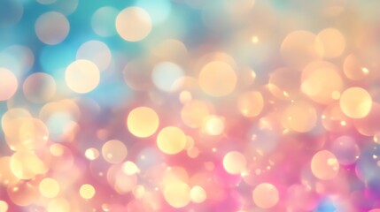 Obraz premium Colorful Bokeh Lights on pink and blue Background. Party, Holiday, Festival.