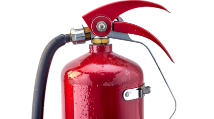 Fire Extinguisher isolated on transparent background, PNG