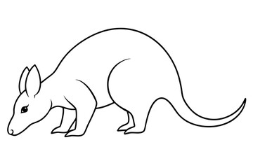 Discovering Aardvarks Digging with Their Long Snouts Vector Art
