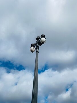 street lamp on sky