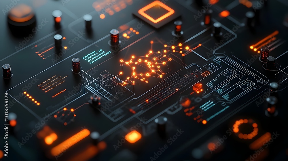 Poster blockchain powered dna data storage concept visualized in intricate and futuristic 3d molecular stru