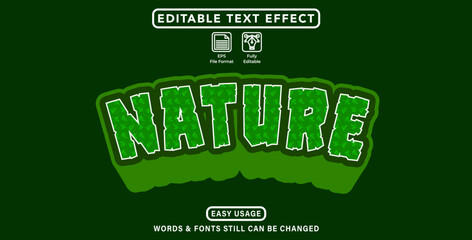 Nature text effect style