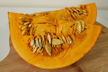Dynia w środku miąższ 