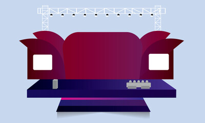 corporate 2d stage design ideas for events