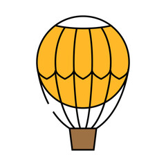 hydrogen weather balloon line icon vector. hydrogen weather balloon sign. isolated symbol illustration