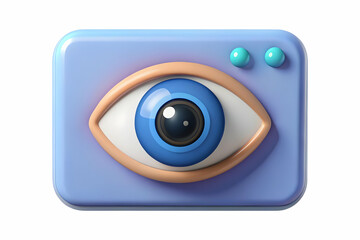 Macro Close-Up of Eye Reflecting Vibrant Cyber Monday Ecommerce Website Glow | Flat Vector Illustration for Smart Business Concepts