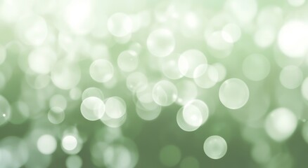 Abstract Green Bokeh Background