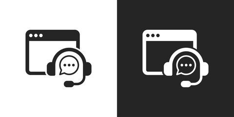 Live chat sign symbol icon vector design