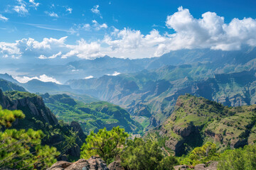 Obraz premium A breathtaking view of a little-visited mountain landscape, ideal for explorers seeking off-the-beaten-path destinations
