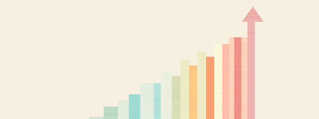 Fototapeta premium graph with arrow