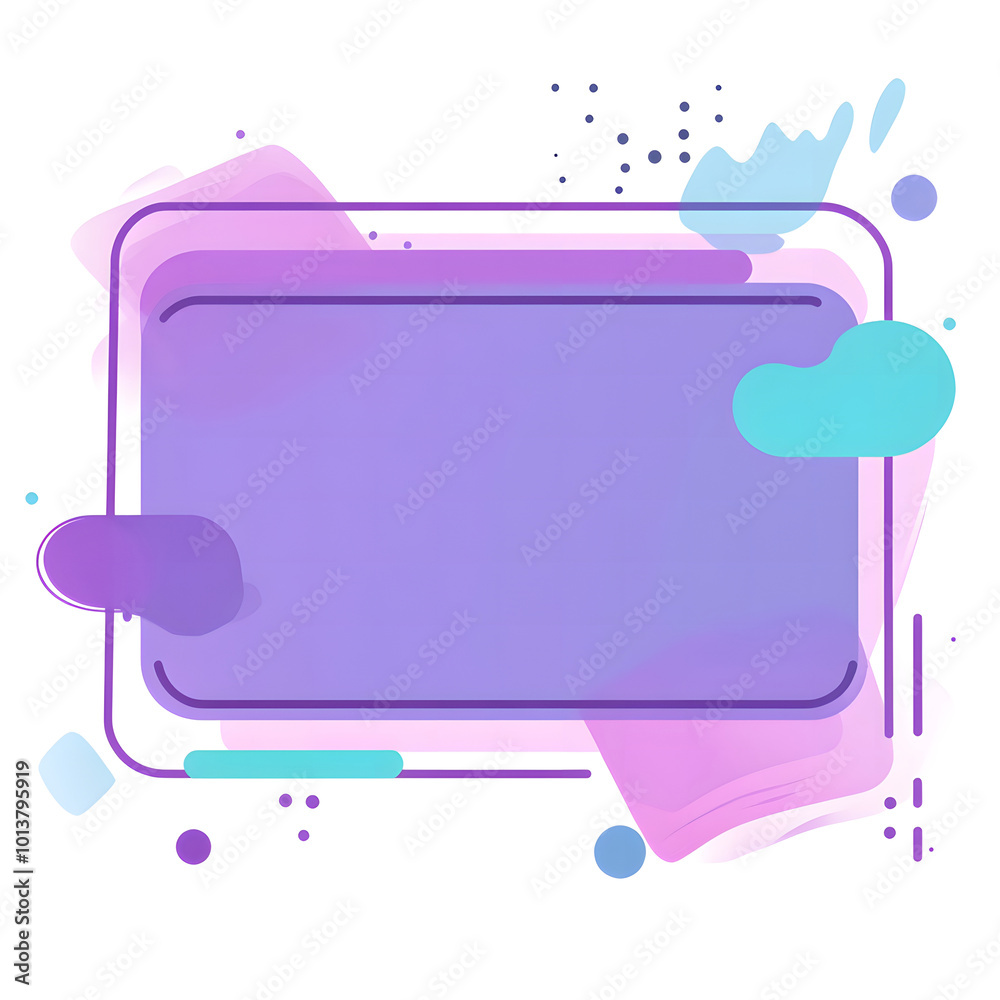 Fototapete vector flat style, simple clean lines illustration design of two long rectangular buttons in blue an