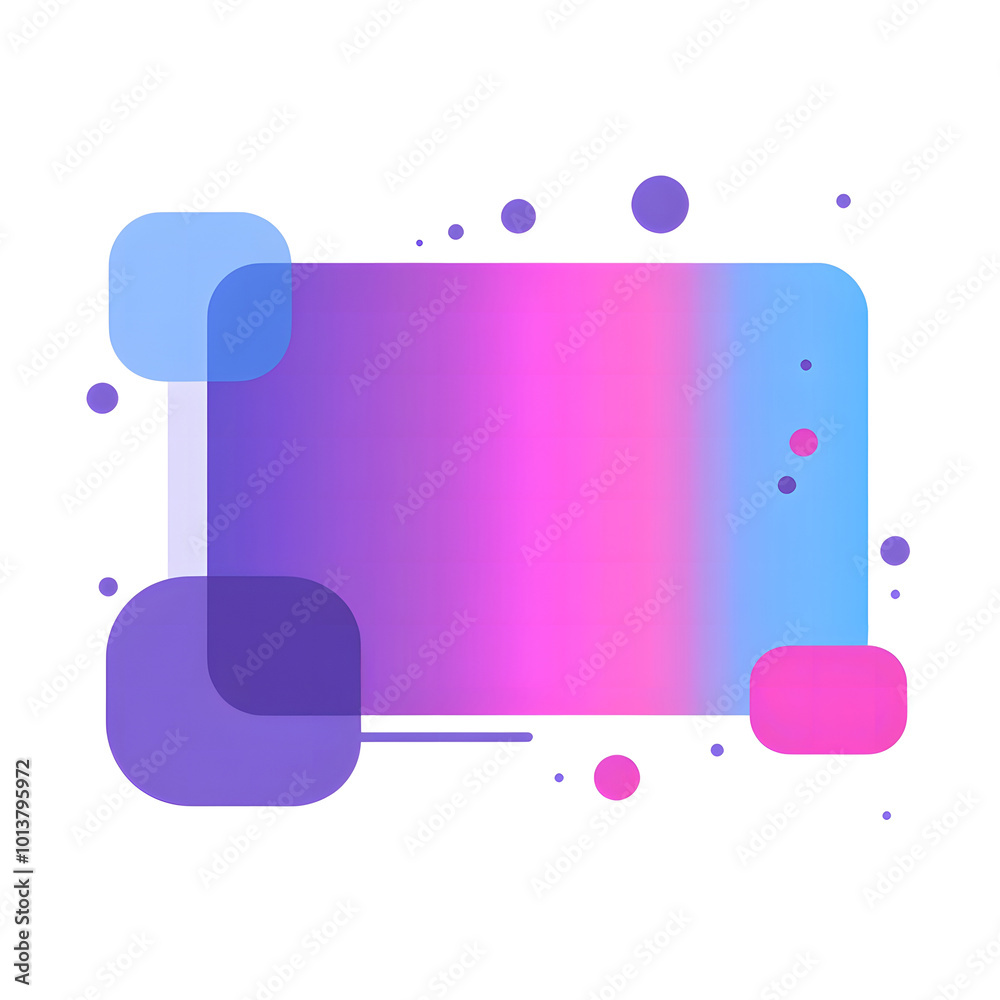 Fototapete vector flat style, simple clean lines illustration design of two long rectangular buttons in blue an