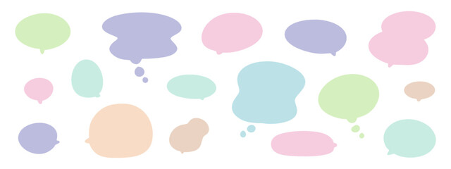 手書きのかわいい吹き出しセット