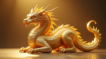 Fototapeta premium chinese dragon statue