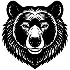 illustration of a bear head