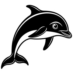 dolphin isolated on white