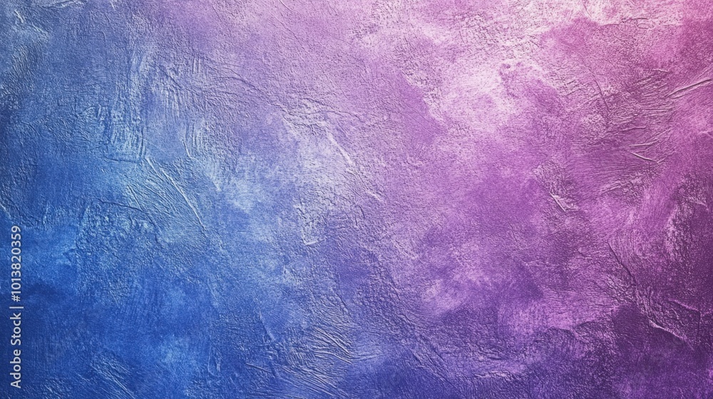 Poster gradient blur of blue and purple tones with a subtle grain noise texture, creating an abstract and c