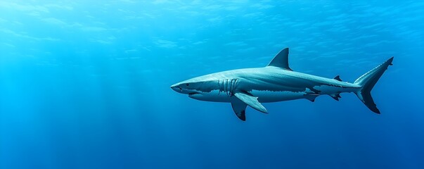 Predatory Shark in the Abyss - Unveiling the Terrifying Depths of the Ocean Trench Where Fear and Mystery Unravel in the Shadows of the Deep Sea