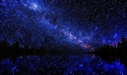 stars background a blue starry sky at dark night