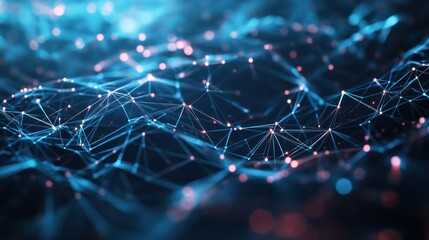Fototapeta premium Abstract Network Visualization