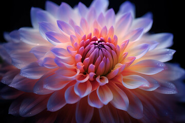 Fototapeta premium Macro Close-Up of a Beautiful Flower with Colorful Petals