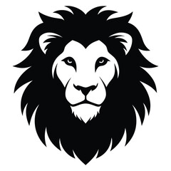 black lion head mascot